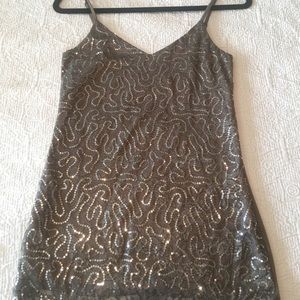 Vanity essentials sequin tank top